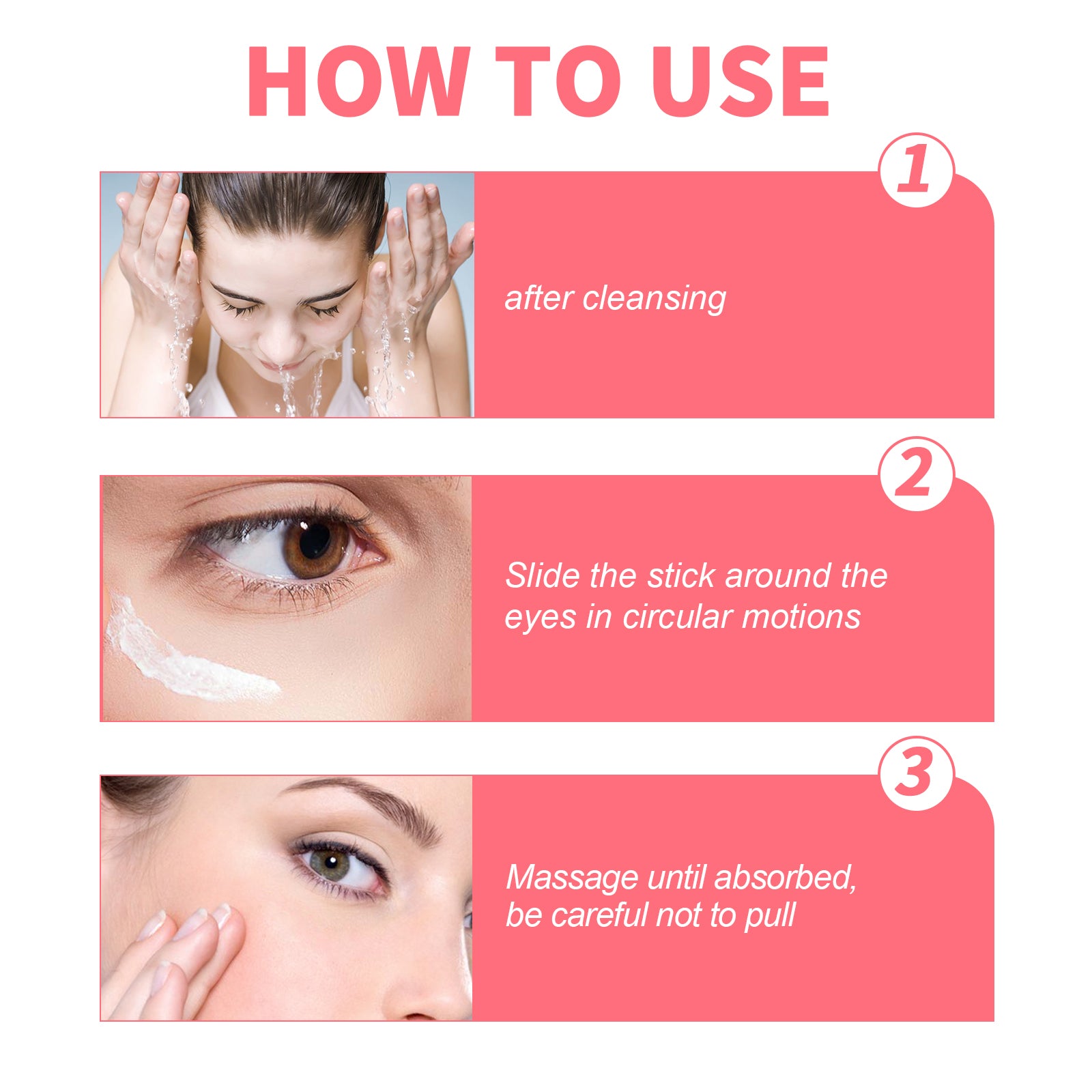EELHOE Retinol Eye Cream Stick Firms and Fine Lines Repairs Eye Skin Rejuvenation Moisturizing Eye Cream Eye Care